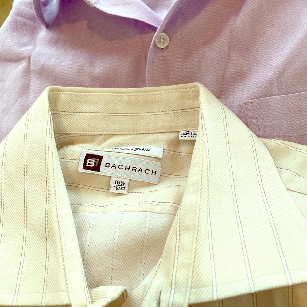 Bacharach Men’s Long Sleeve Dress Shirts